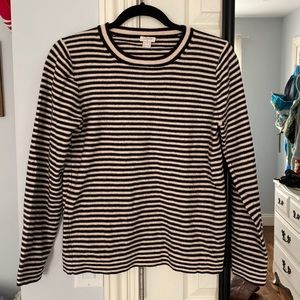 J. Crew Wool Striped Sweater